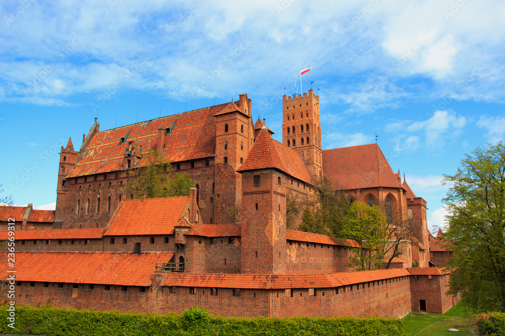 Malbork castle in Pomerania region of Poland. Malbork castle in Pomerania region of Poland.