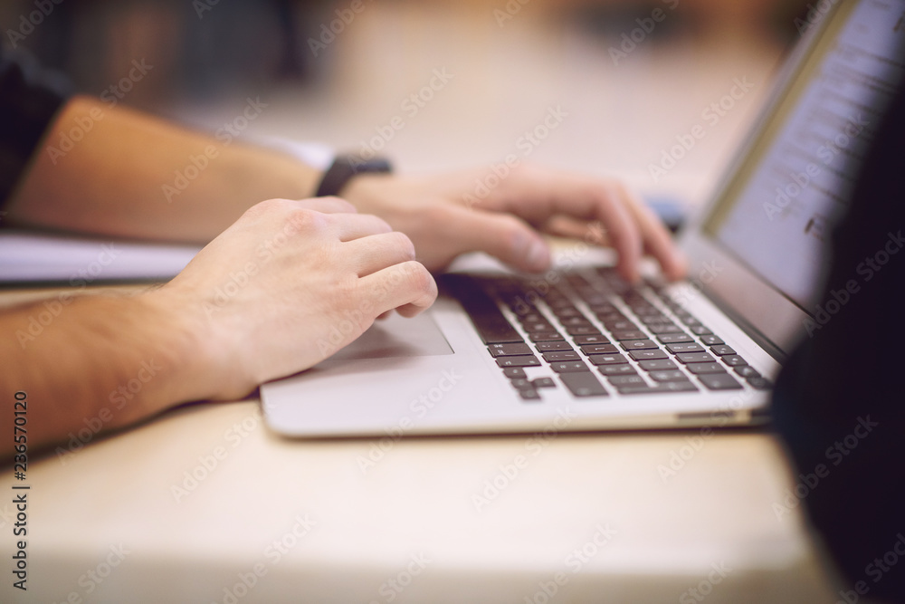 business people hands using laptop computer business people hands using laptop computer