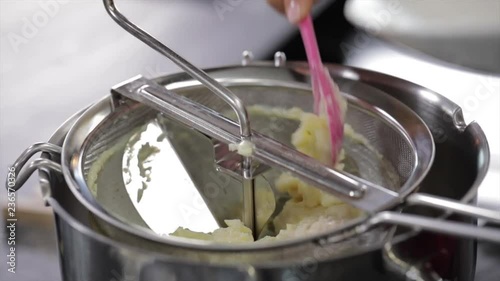 A Kitchen Utensil is (re-)Filled with a Jelly Ingredient