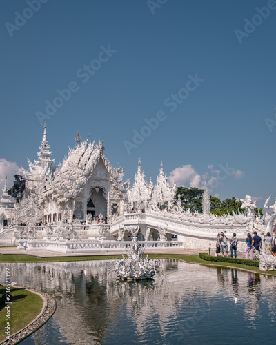 Wat Rong Khun, aka The White Temple, in Chiang Rai, Thailand. photo