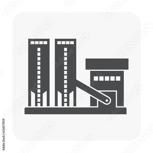 factory icon black