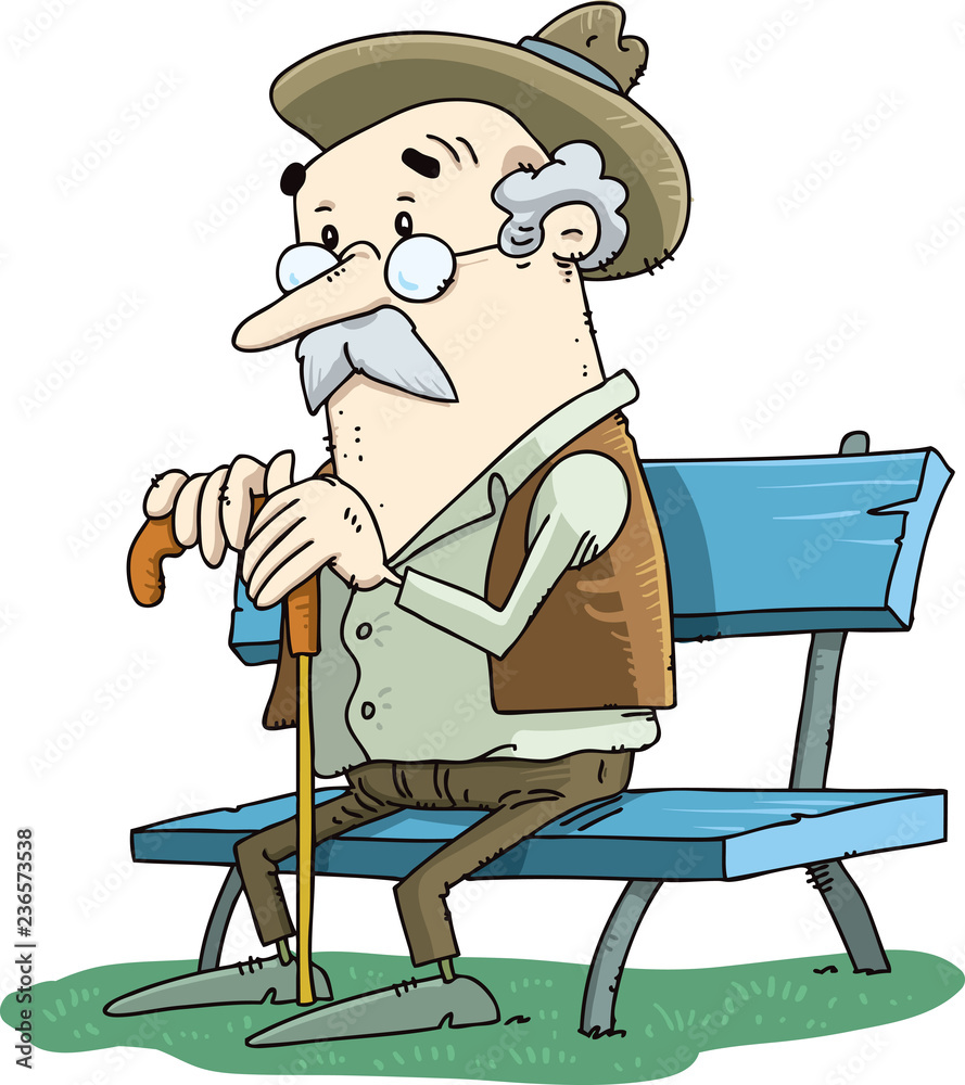 Добродушный старичок больничный сторож. Дедушка сидит на лавочке карикатура. Скамейка карикатура. Дед на скамейке карикатура. Дедушка сидит на скамейке рисунок.