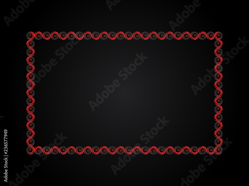 abstract artistic creative red border