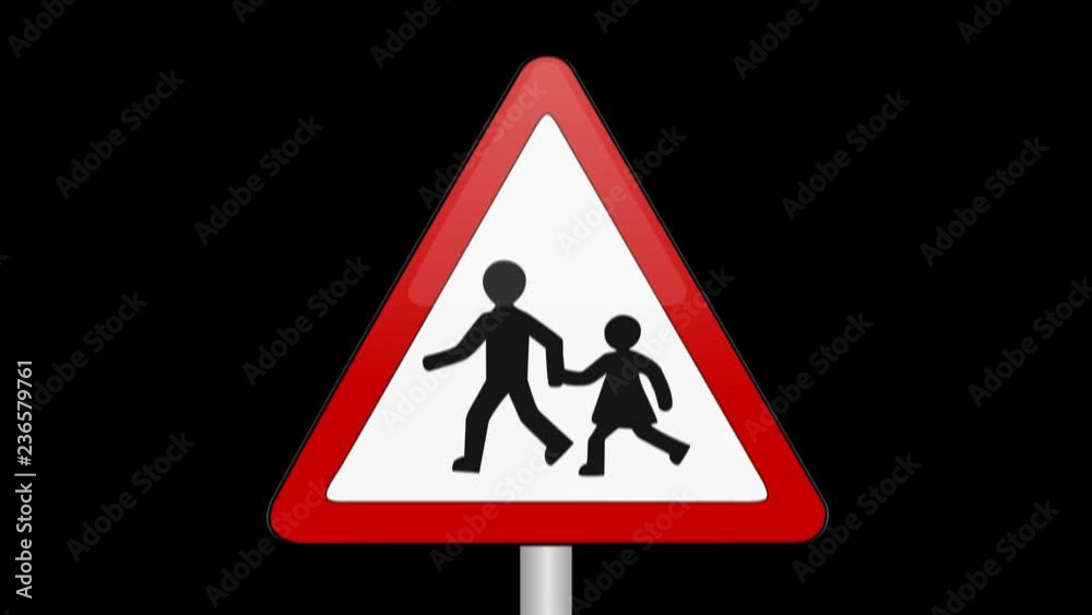 Beware Of Children Sign Up And Down Alpha Channel Beware Of Children Sign Up And Down Alpha Channel