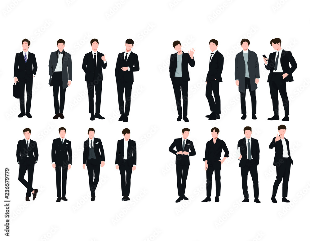 Vector of young businessman with suit Vector of young businessman with suit