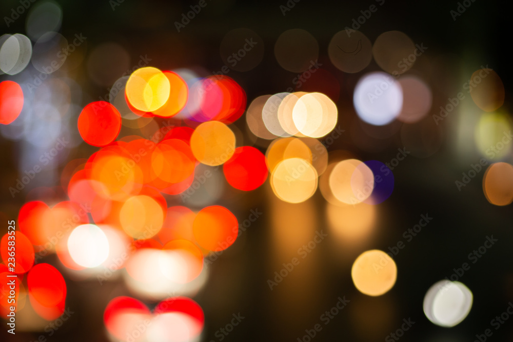 Night-Blurred Photo blur bokeh background defocused lights.