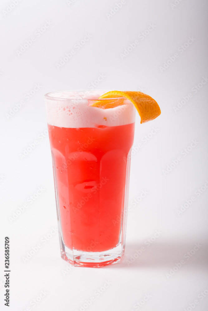 Alcohol cocktail drink on a white background Alcohol cocktail drink on a white background