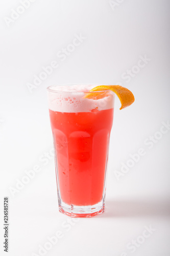 Alcohol cocktail drink on a white background