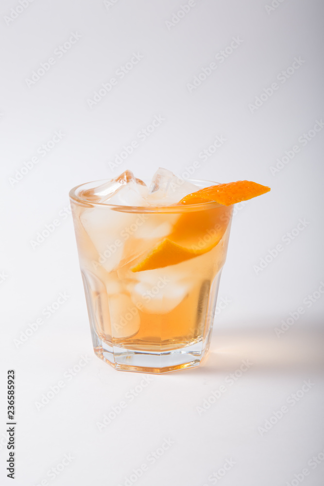 Alcohol cocktail drink on a white background Alcohol cocktail drink on a white background