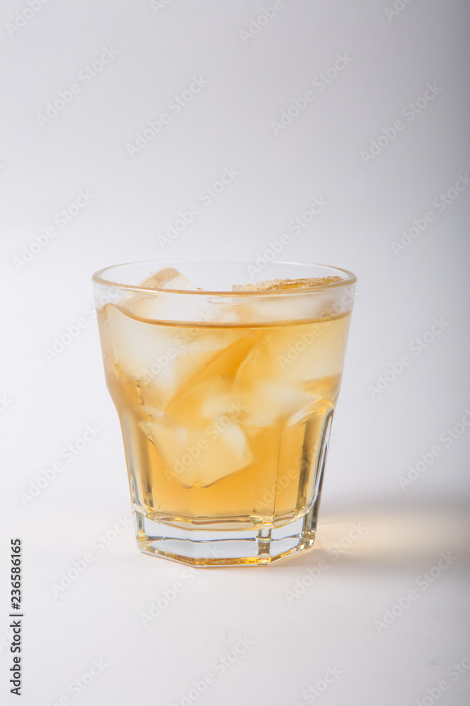 Alcohol cocktail drink on a white background Alcohol cocktail drink on a white background
