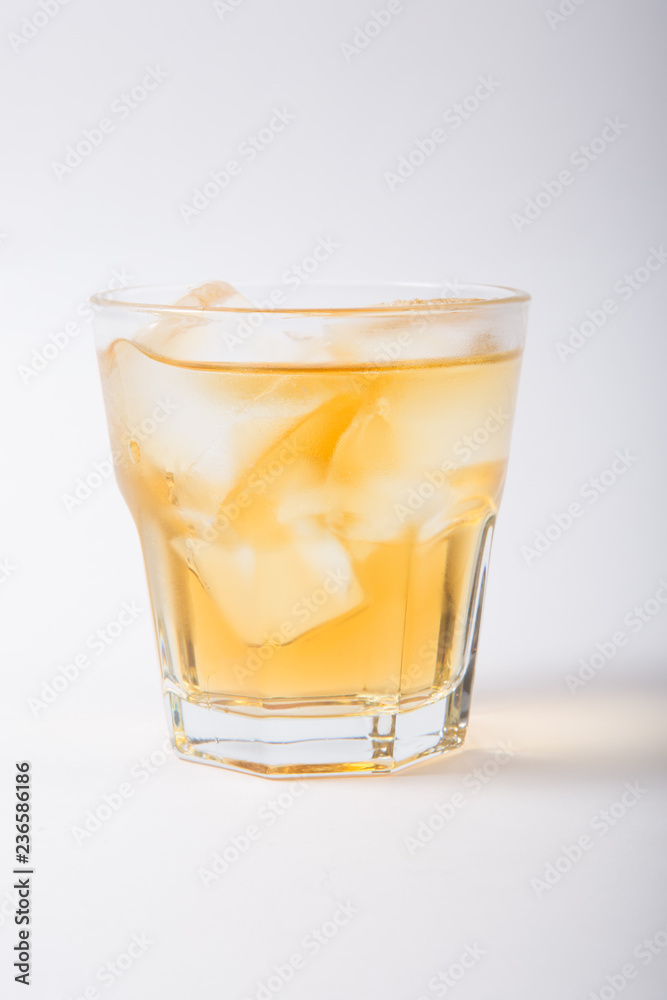 Alcohol cocktail drink on a white background