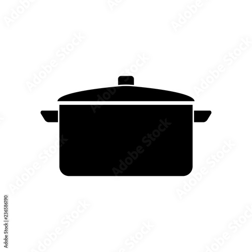 Pot icon vector