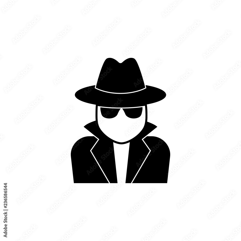 Spy, detective icon suitable for info graphics, websites and print media and interfaces. Line vector icon.