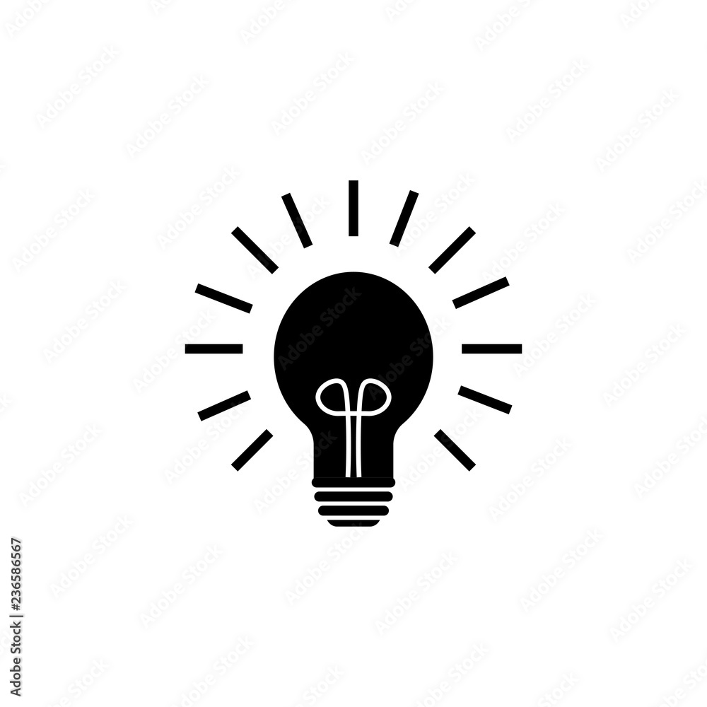 idea icon vector, solid illustration, pictogram isolated on white idea icon vector, solid illustration, pictogram isolated on white