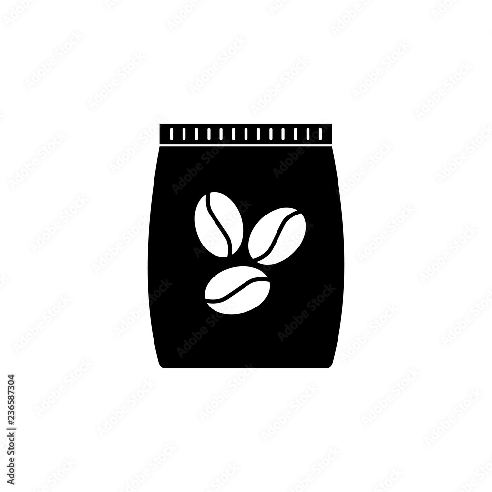 Paper coffee bag vector icon. filled flat sign for mobile concept and web design. Coffee beans pack simple solid icon. Symbol, logo illustration. Paper coffee bag vector icon. filled flat sign for mobile concept and web design. Coffee beans pack simple solid icon. Symbol, logo illustration.