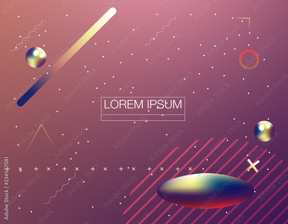 Naklejka premium Liquid color background design. Fluid gradient shapes composition