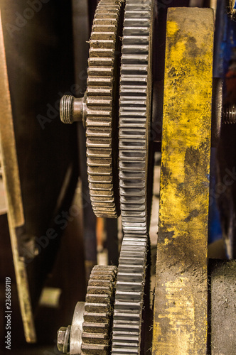 The old Soviet equipment. Lathe