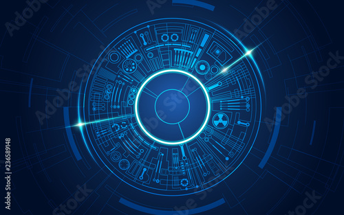 abstract futuristic background, concept of technological blueprint