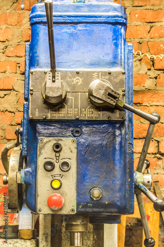 The old Soviet equipment. Lathe