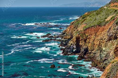 Pacific coast landscape in California