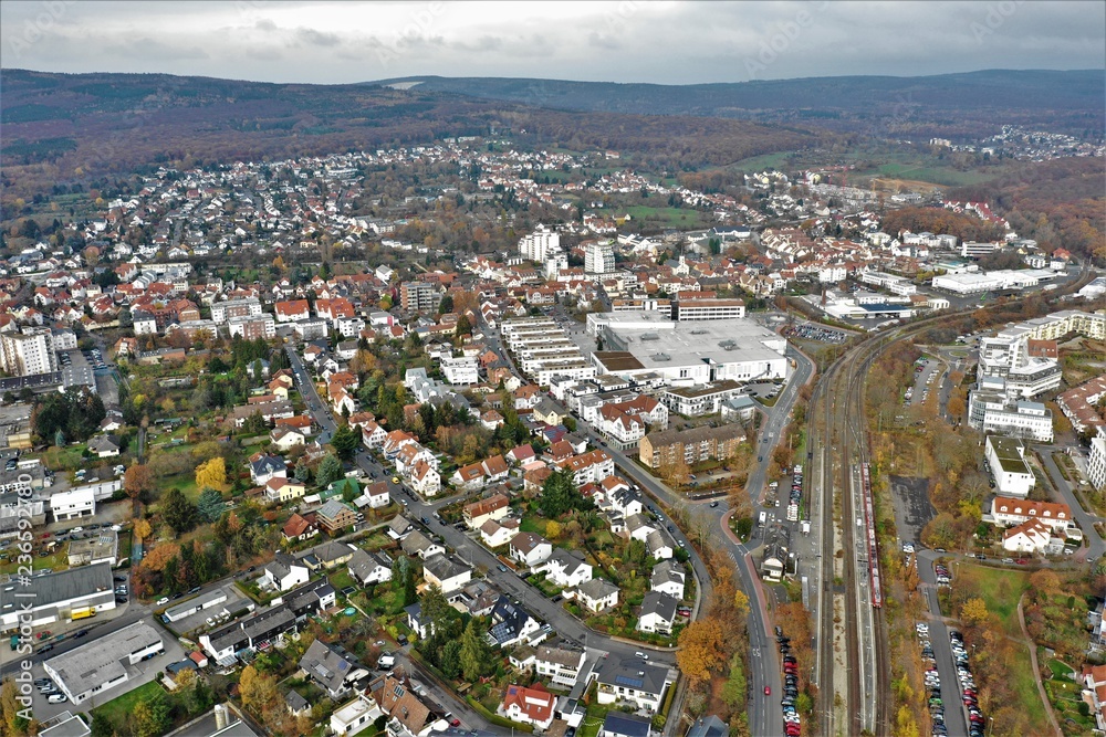 Naklejka premium Friedrichsdorf Luftbilder
