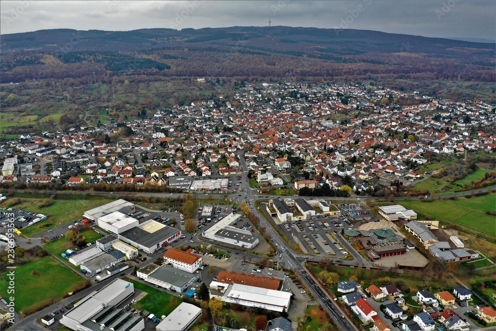 Obraz premium Rosbach vor der Höhe Luftbilder