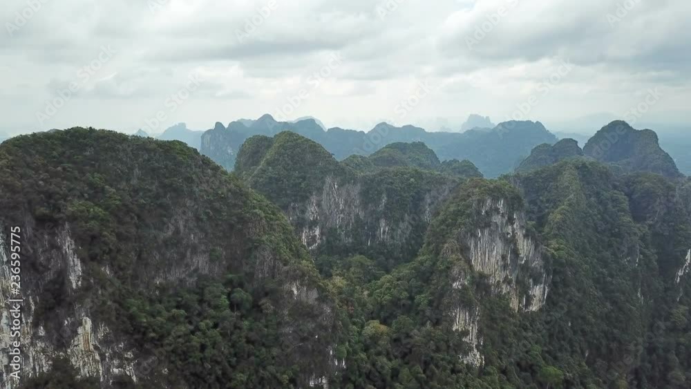 Aerial view on mountains of Khao Sok National Park in Thailand Aerial view on mountains of Khao Sok National Park in Thailand