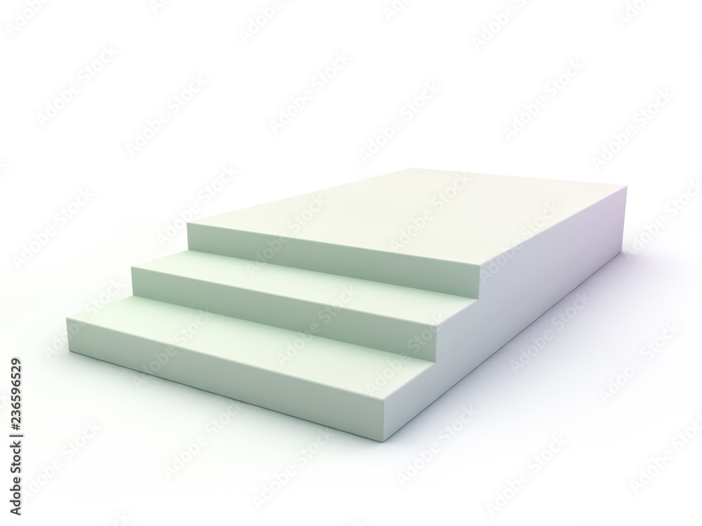 Presentation room with empty podium. 3D Presentation room with empty podium. 3D