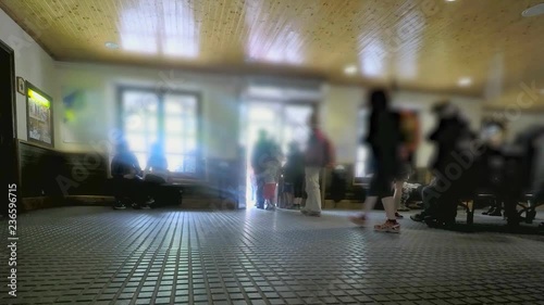 People Rush To Leave the Waiting Room