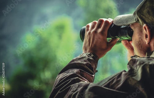 Camouflage and Binoculars photo