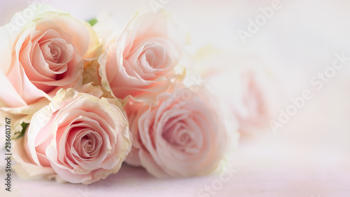 Flower composition with roses.