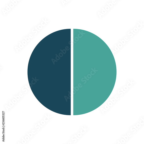 Circle infographic template. Vector layout with 2 options. Can be used for cycle diagram, round chart, graph, annual report, presentation, web design, step by step infographics.