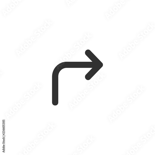 Forward right turn arrow si...