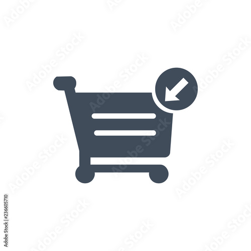 Shopping cart icon. Put in ...
