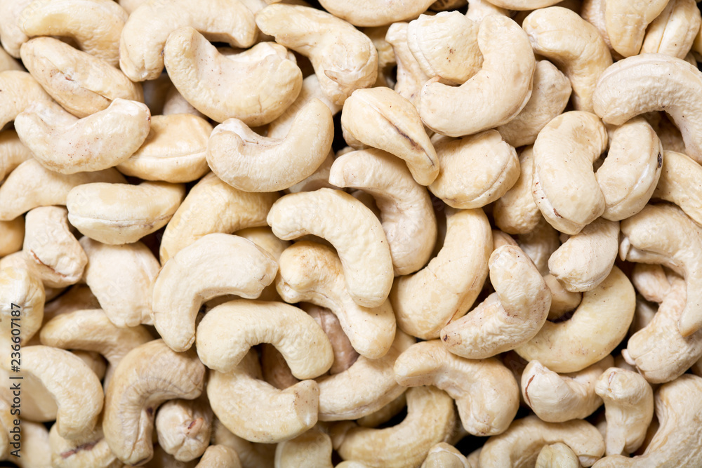 cashew nuts as background cashew nuts as background