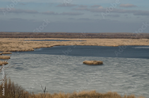 Beautiful landscape in northern Bulgaria near Silistra