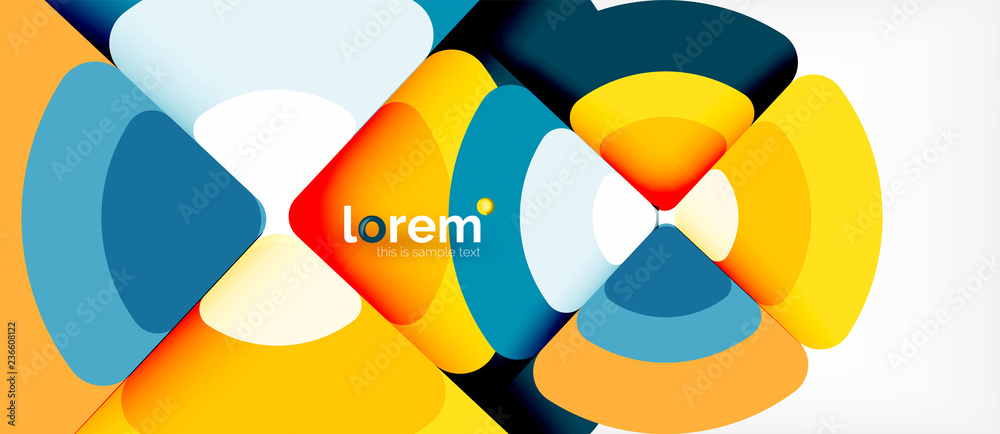 Circles and triangles geometric abstract background. Trendy abstract layout template for business or technology presentation or web brochure cover, wallpaper Circles and triangles geometric abstract background. Trendy abstract layout template for business or technology presentation or web brochure cover, wallpaper