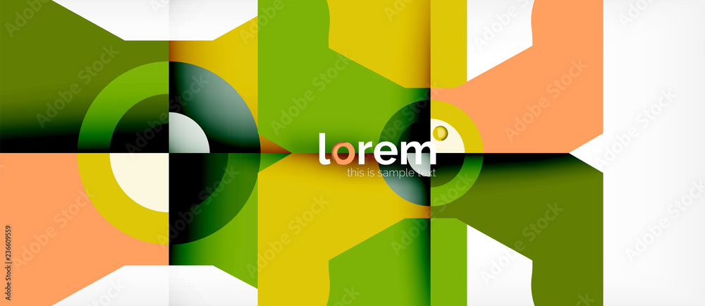 Abstract round elements composition background, organic design