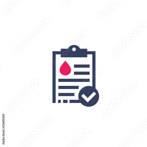 blood test results, report icon