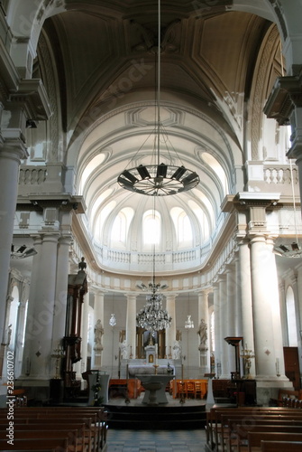 Vue int  rieure de la basilique Saint-Gervais  1843-1899   ville d Avranches  d  partement de la Manche  France