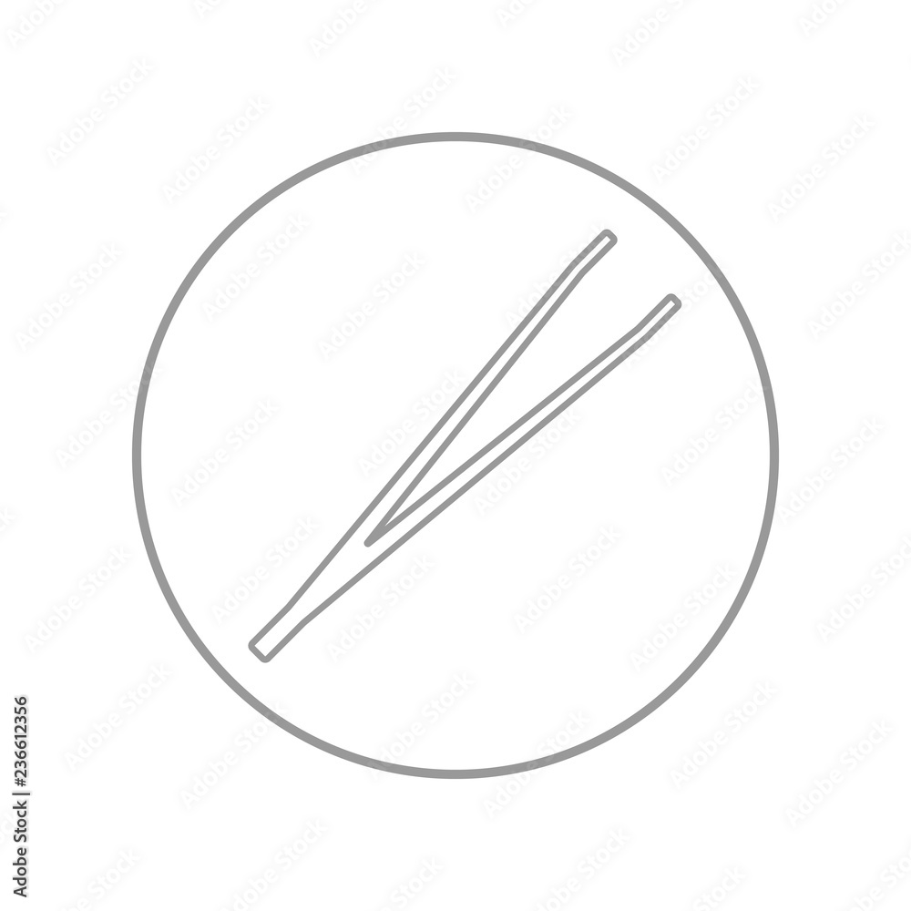 Tweezers. Vector icon. Tweezers. Vector icon.