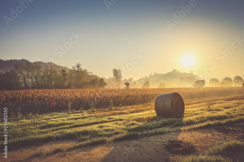 The beautiful city of Monterchi in the morning - Tuscany Italy