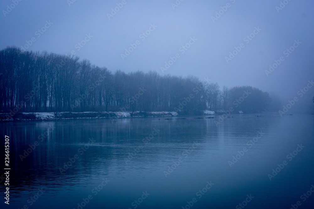 Fototapeta Donau Winter