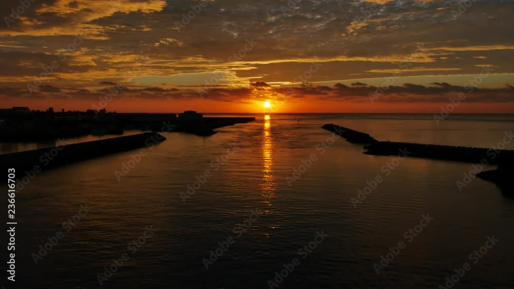 sunset at sea