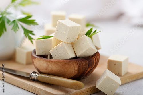 Papier peint Fresh tofu cheese.