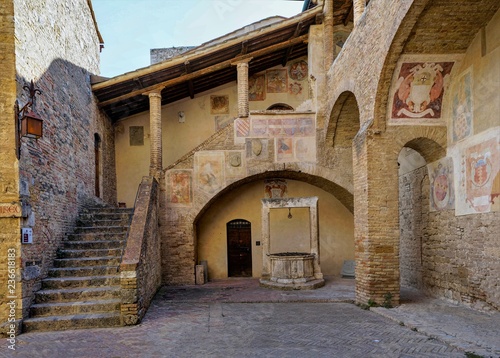 Museum of church art in San Gimignano  Italy.
