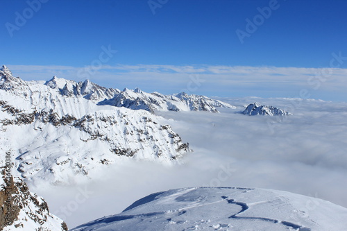 mer de nuages sur le Piémont