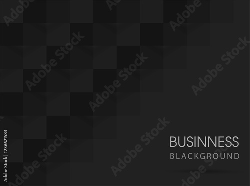 Black geometric abstract background 3D. Vector Illustration EPS10.