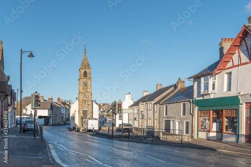 Kilmaurs Cross, and Kilmaurs county jail in the centre of the Scottish Town.