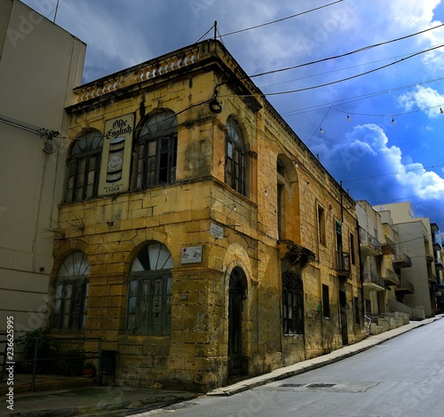 Fototapeta Naklejka Na Ścianę i Meble -  The former home of Gorg Borg Olivier, Prime Minister of Malta